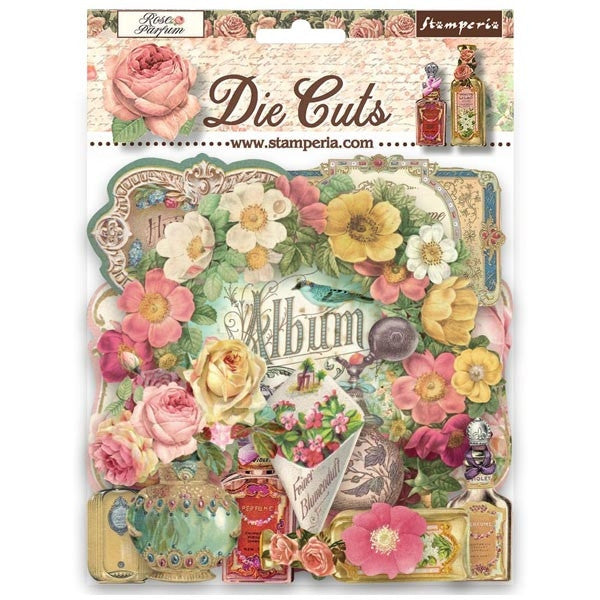 Stamperia Die Cuts - Rose Parfum